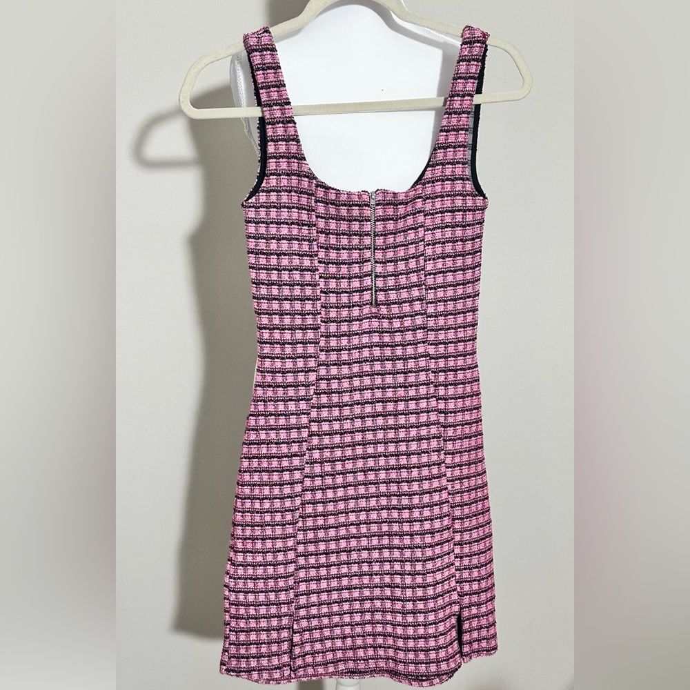 Check Mini Pinafore Dress